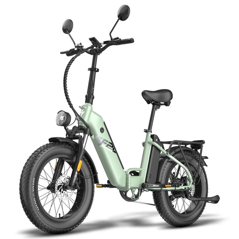 E-Bike FAFREES FF20 Polar - Motor 500W Akku 48V24Ah 20 Zoll Räder Mechanische Scheibenbremse - Grün