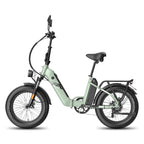 FAFREES FF20 Polar E-Bike - 500W Motor 48V13.4AH*2 Batteries 20-inch Wheels Mechanical Brakes - Green