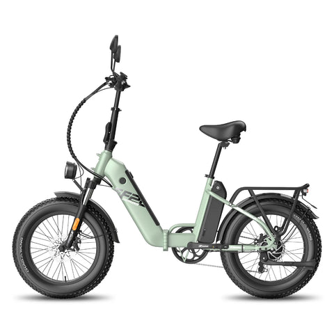 E-Bike FAFREES FF20 Polar - Motor 500W Akku 48V24Ah 20 Zoll Räder Mechanische Scheibenbremse - Grün