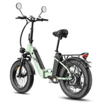 FAFREES FF20 Polar E-Bike - 500W Motor 48V13.4AH*2 Batteries 20-inch Wheels Mechanical Brakes - Green