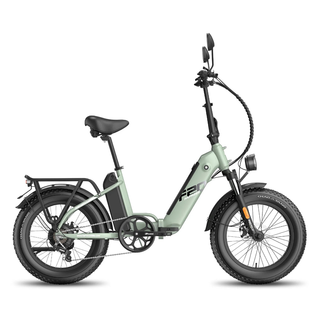 FAFREES FF20 Polar E-Bike - 500W Motor 48V13.4AH*2 Batteries 20-inch Wheels Mechanical Brakes - Green