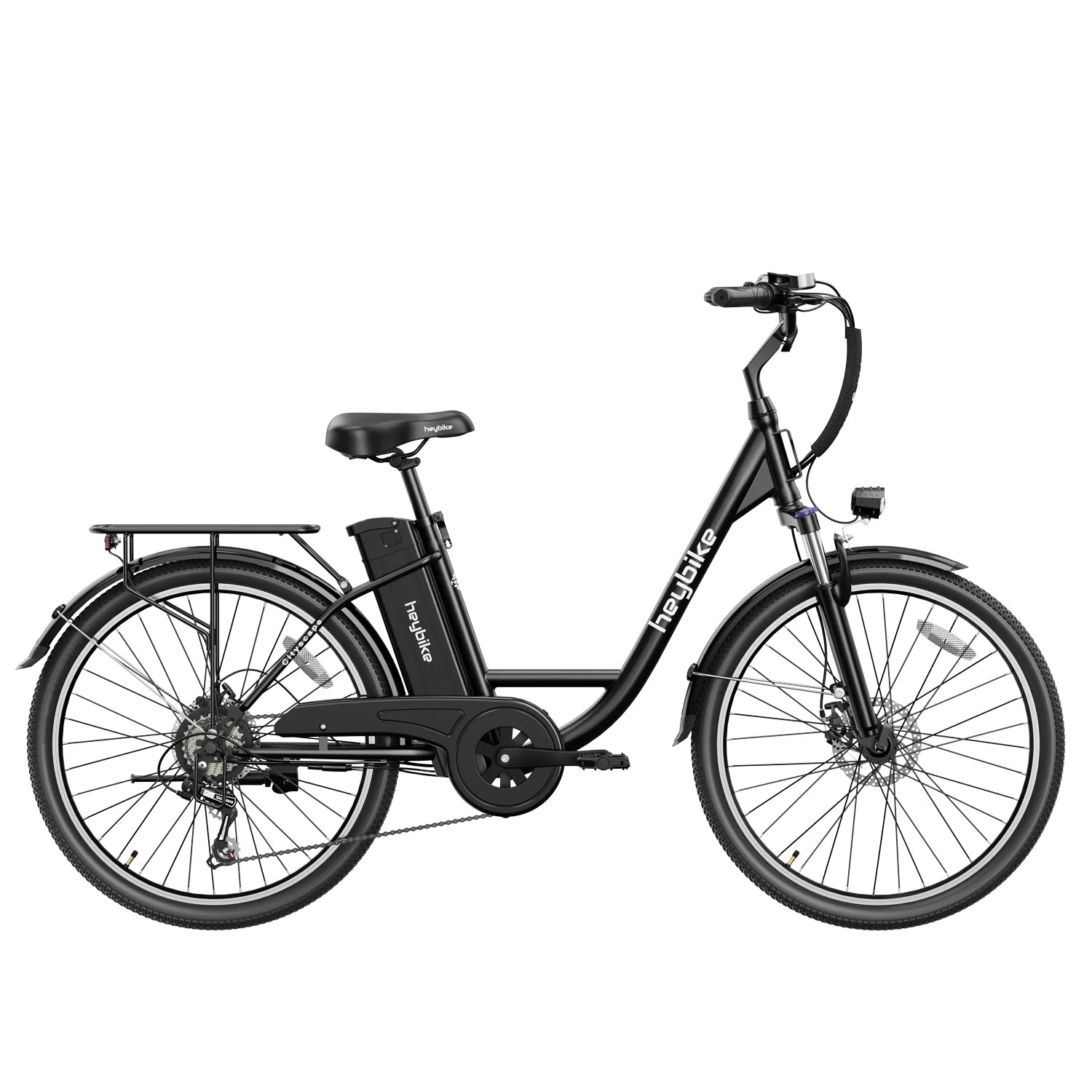 Vélo électrique Heybike Cityscape - Batterie 250W 36V10Ah Pneus 26 pouces Frein à disque mécanique - Noir