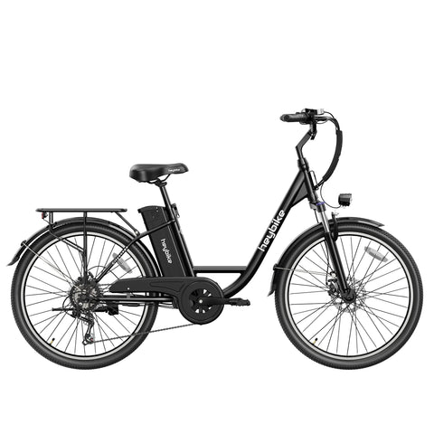 E-Bike Heybike Cityscape - 250W Akku 36V10Ah 26 Zoll Reifen Mechanische Scheibenbremse - Schwarz