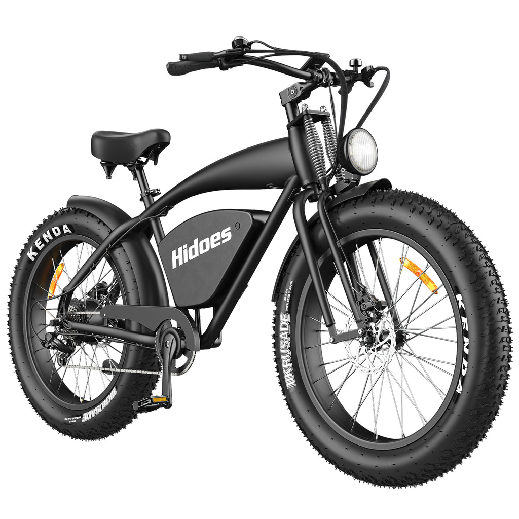 Hidoes HD-B3 Vélo électrique - Moteur 1200W Batterie 48V18.2AH Pneus 26 pouces Frein à disque hydraulique - Noir
