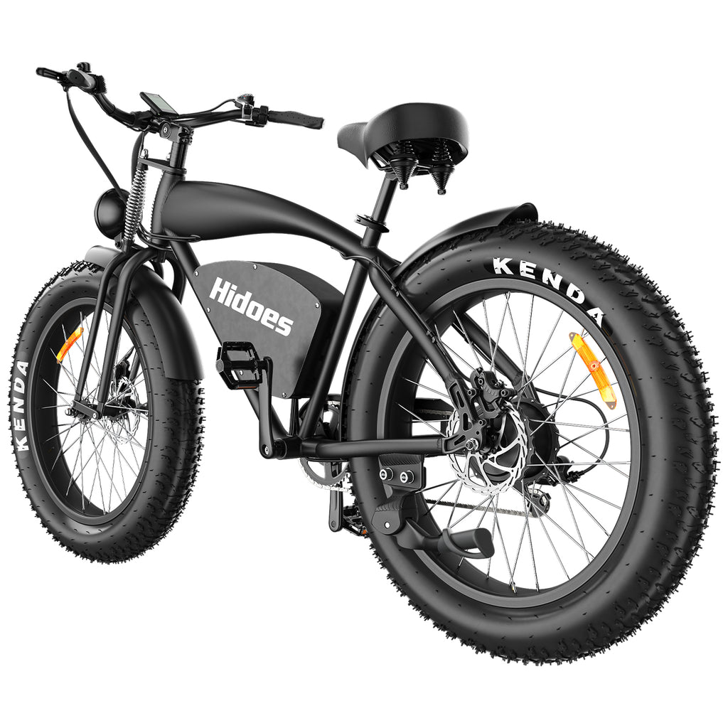 Hidoes HD-B3 Vélo électrique - Moteur 1200W Batterie 48V18.2AH Pneus 26 pouces Frein à disque hydraulique - Noir