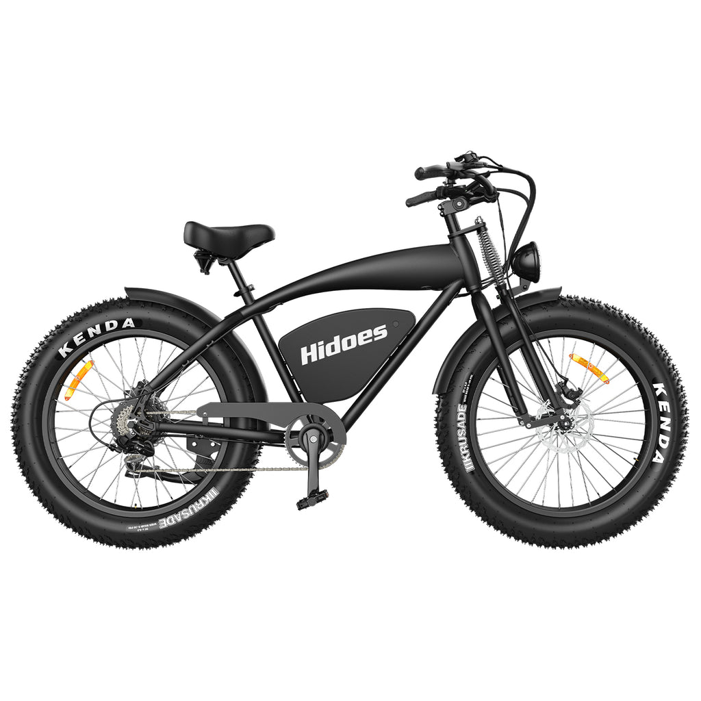 Hidoes HD-B3 Vélo électrique - Moteur 1200W Batterie 48V18.2AH Pneus 26 pouces Frein à disque hydraulique - Noir