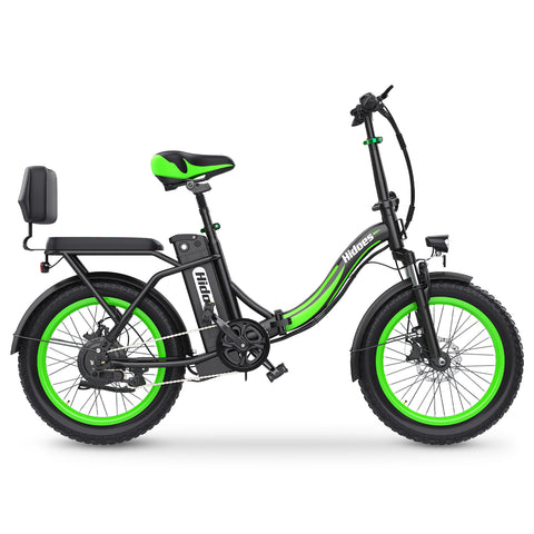 Hidoes HD-C1 E-Bike - 750W Motor 48V13AH Akku 20 Zoll Reifen Scheibenbremsen - Grün