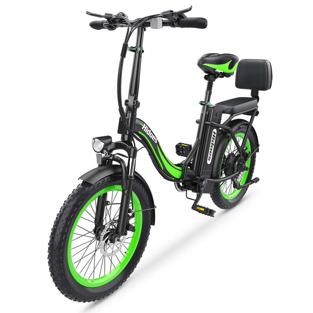Vélo électrique Hidoes HD-C1 - Moteur 750W Batterie 48V13AH Pneus 20 pouces Freins à disque - Vert