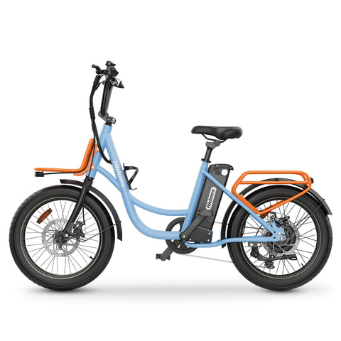 E-Bike Hidoes HD-C6 - Motor 250W Akku 36V13AH 20 Zoll Reifen Scheibenbremsen - Blau