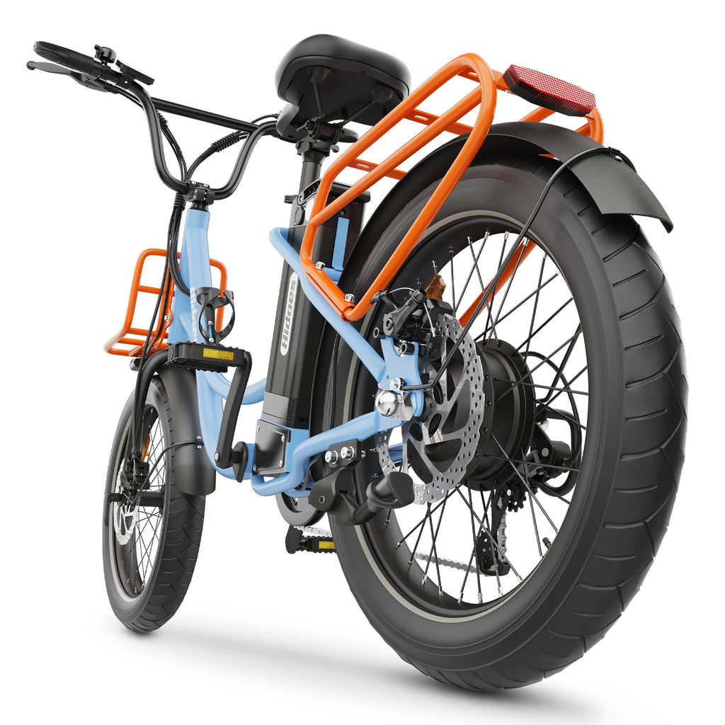 E-Bike Hidoes HD-C6 - 250W Motor 36V13AH Battery 20 Inch Tires Disc Brakes - Blue