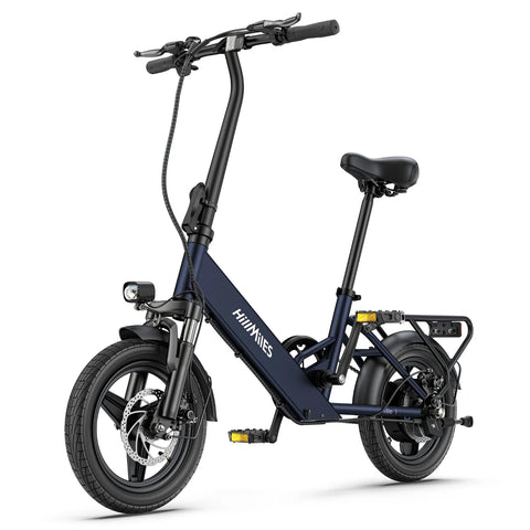 E-Bike HillMiles Mile 1 - Motor 250W Akku 36V10.4AH 14 Zoll Räder Mechanische Scheibenbremse - Blau