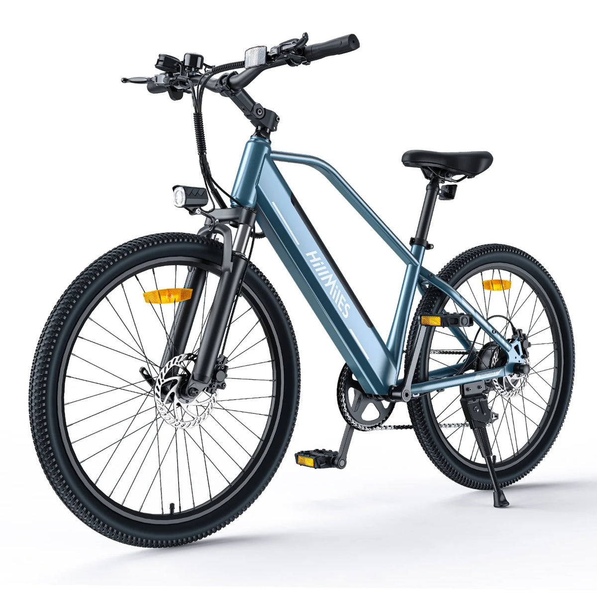 E-Bike HillMiles MileTrail 1 - Motor 350W Akku 36V13AH 26 Zoll Räder Ölscheibenbremse - Blau