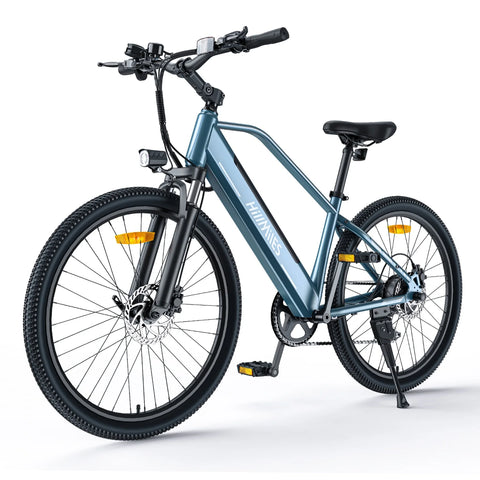 E-Bike HillMiles MileTrail 1 - Motor 350W Akku 36V13AH 26 Zoll Räder Ölscheibenbremse - Blau