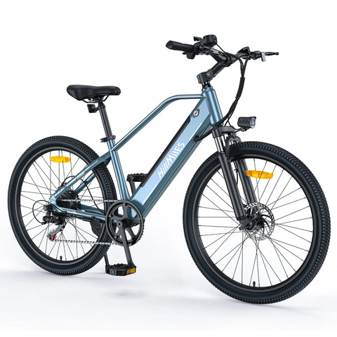 E-Bike HillMiles MileTrail 1 - Motor 350W Akku 36V13AH 26 Zoll Räder Ölscheibenbremse - Blau