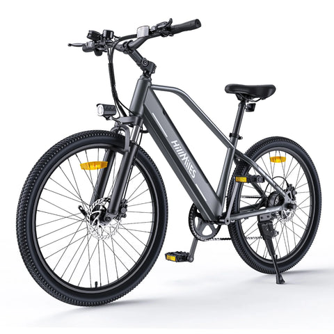 E-Bike HillMiles MileTrail 1 - Motor 350W Akku 36V13AH 26 Zoll Räder Ölscheibenbremse - Grau