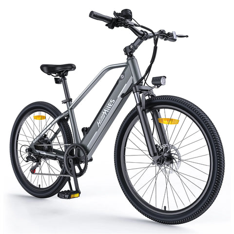 E-Bike HillMiles MileTrail 1 - Motor 350W Akku 36V13AH 26 Zoll Räder Ölscheibenbremse - Grau