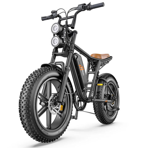E-Bike HillMiles MileZoom 1 - Motor 750W Akku 52V31.2AH 20 Zoll Räder Hydraulische Ölbremse - Schwarz