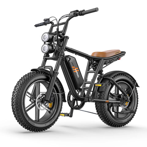 E-Bike HillMiles MileZoom 1 - Motor 750W Akku 52V31.2AH 20 Zoll Räder Hydraulische Ölbremse - Schwarz