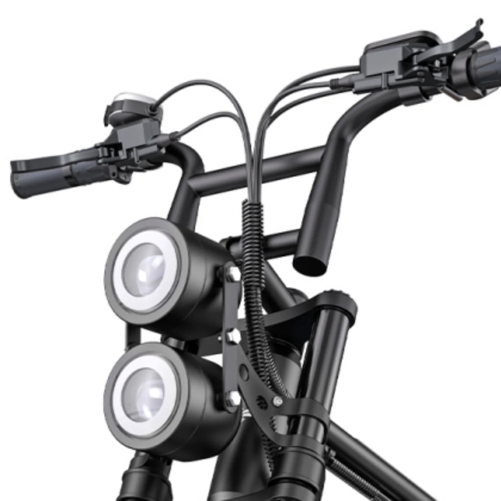 E-Bike HillMiles MileZoom 1 - Motor 750W Akku 52V15.6AH 20 Zoll Räder Hydraulische Ölbremse - Schwarz