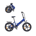 Elektrisches Fahrrad  HillMiles Mile 2 - 350W Motor 36V13AhAkku 20Zoll Räder hydraulische Doppelbremsen - Blau