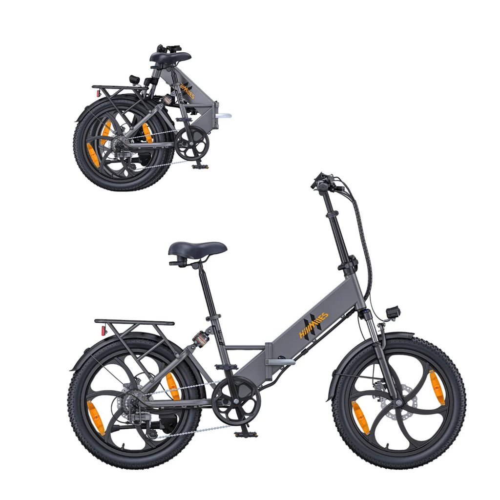 Electric Bicycle HillMiles Mile 2 - 350W Motor 36V13Ah Battery 20-inch Wheels Hydraulic Dual Brakes - Grey