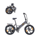Electric Bicycle HillMiles Mile 2 - 350W Motor 36V13Ah Battery 20-inch Wheels Hydraulic Dual Brakes - Grey