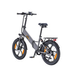 Electric Bicycle HillMiles Mile 2 - 350W Motor 36V13Ah Battery 20-inch Wheels Hydraulic Dual Brakes - Grey