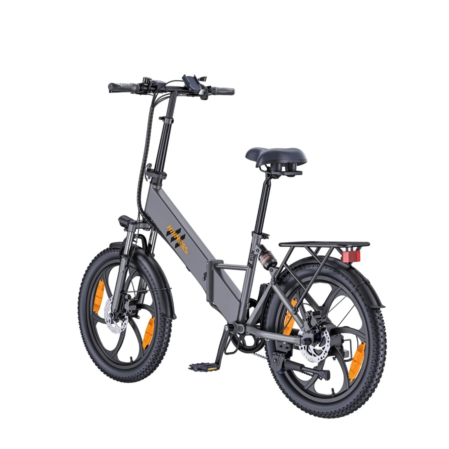 Electric Bicycle HillMiles Mile 2 - 350W Motor 36V13Ah Battery 20-inch Wheels Hydraulic Dual Brakes - Grey