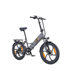Electric Bicycle HillMiles Mile 2 - 350W Motor 36V13Ah Battery 20-inch Wheels Hydraulic Dual Brakes - Grey