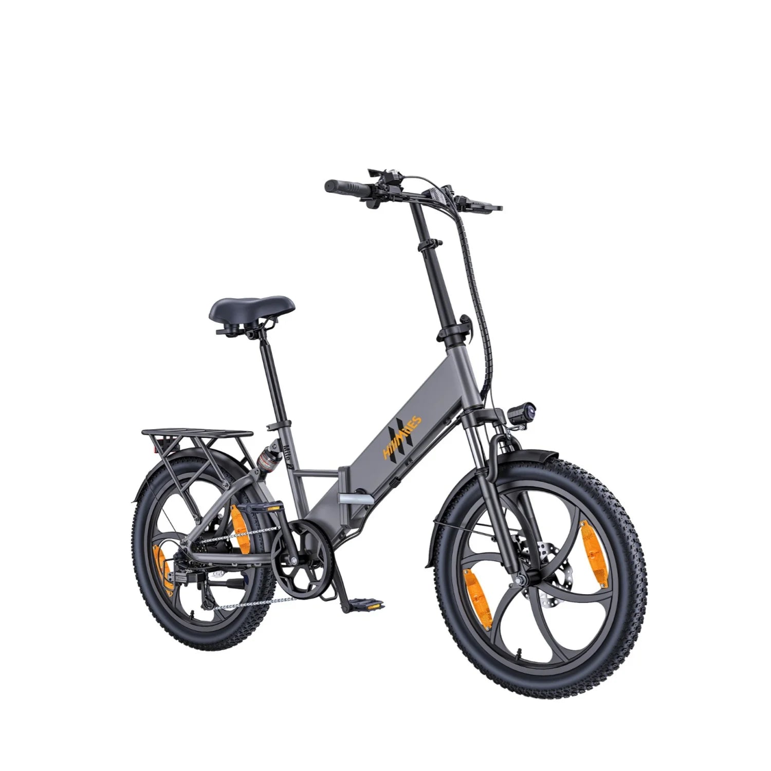 Electric Bicycle HillMiles Mile 2 - 350W Motor 36V13Ah Battery 20-inch Wheels Hydraulic Dual Brakes - Grey