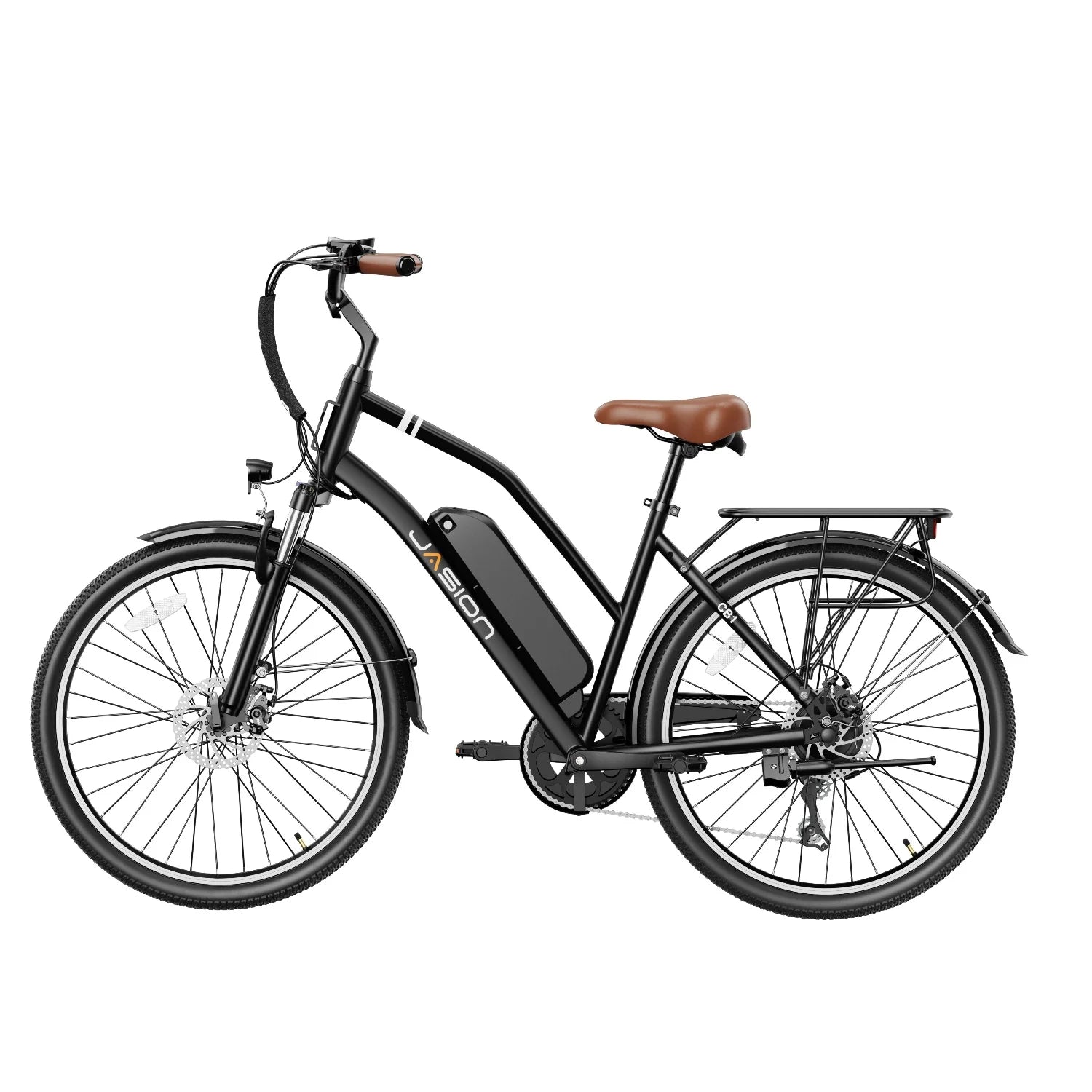 E-Bike JASION CB1 - 500W Battery 36V12.5AH 27.5 Inch Tires Mechanical Disc Brake - Black