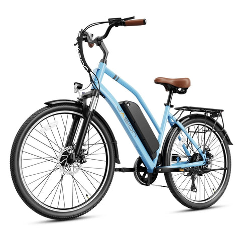 E-Bike JASION CB1 - 500W Akku 36V12.5AH 27.5 Zoll Reifen Mechanische Scheibenbremse - Blau