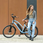 JASION CB1 E-bike - 500W Battery 36V12.5AH 27.5 Inch Tires Mechanical Disc Brake - Blue