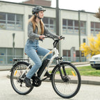 E-Bike JASION CB1 - 500W Battery 36V12.5AH 27.5 Inch Tires Mechanical Disc Brake - White