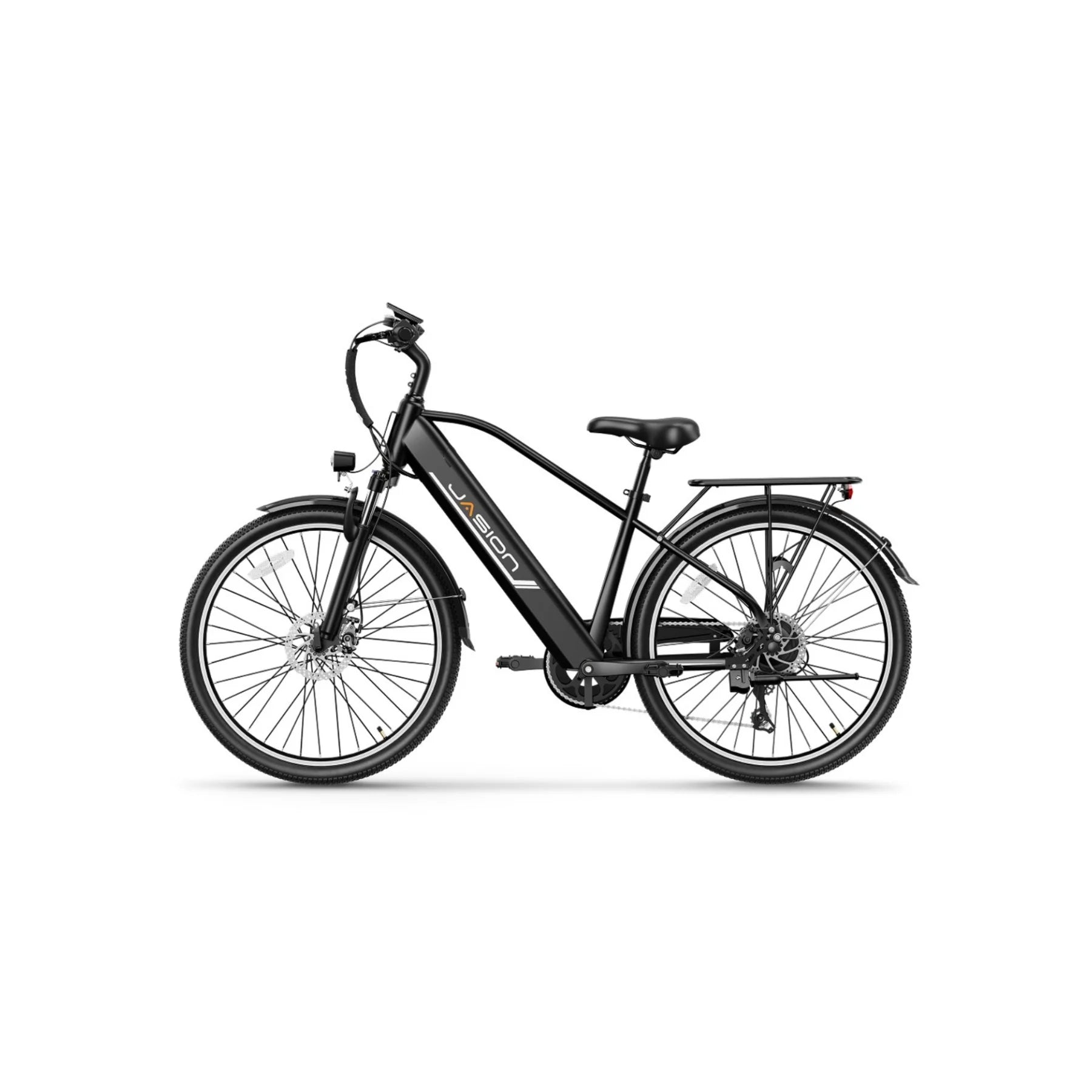 E-Bike JASION EB5 Roamer - 500W Motor 48V10AH Battery 26 Inch Wheels mechanical Disc Brake - Black