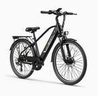 E-Bike JASION EB5 Roamer - 500W Motor 48V10AH Battery 26 Inch Wheels mechanical Disc Brake - Black