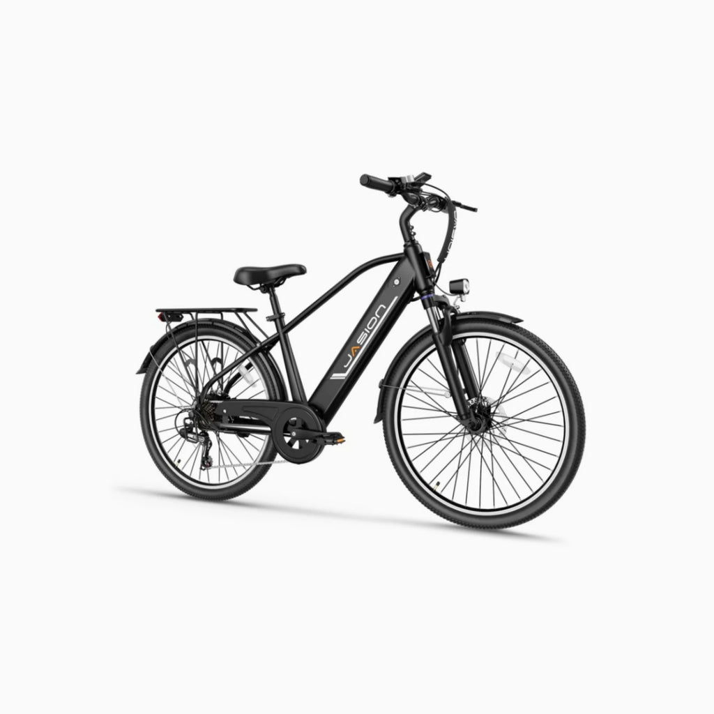 E-Bike JASION EB5 Roamer - 500W Motor 48V10AH Battery 26 Inch Wheels mechanical Disc Brake - Black