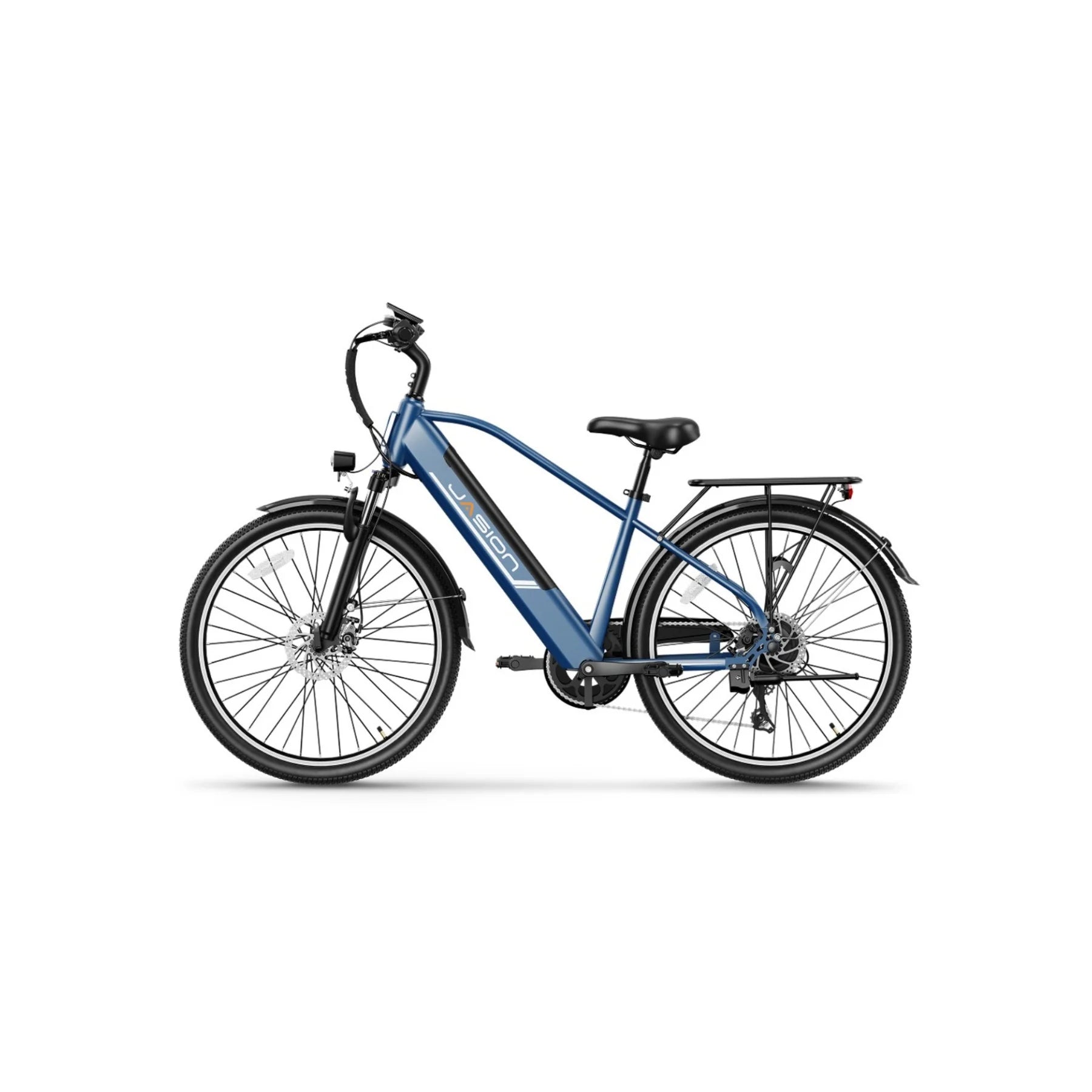 E-Bike JASION EB5 Roamer - 500W Motor 48V10AH Battery 26 Inch Wheels Mechanical Disc Brake - Blue