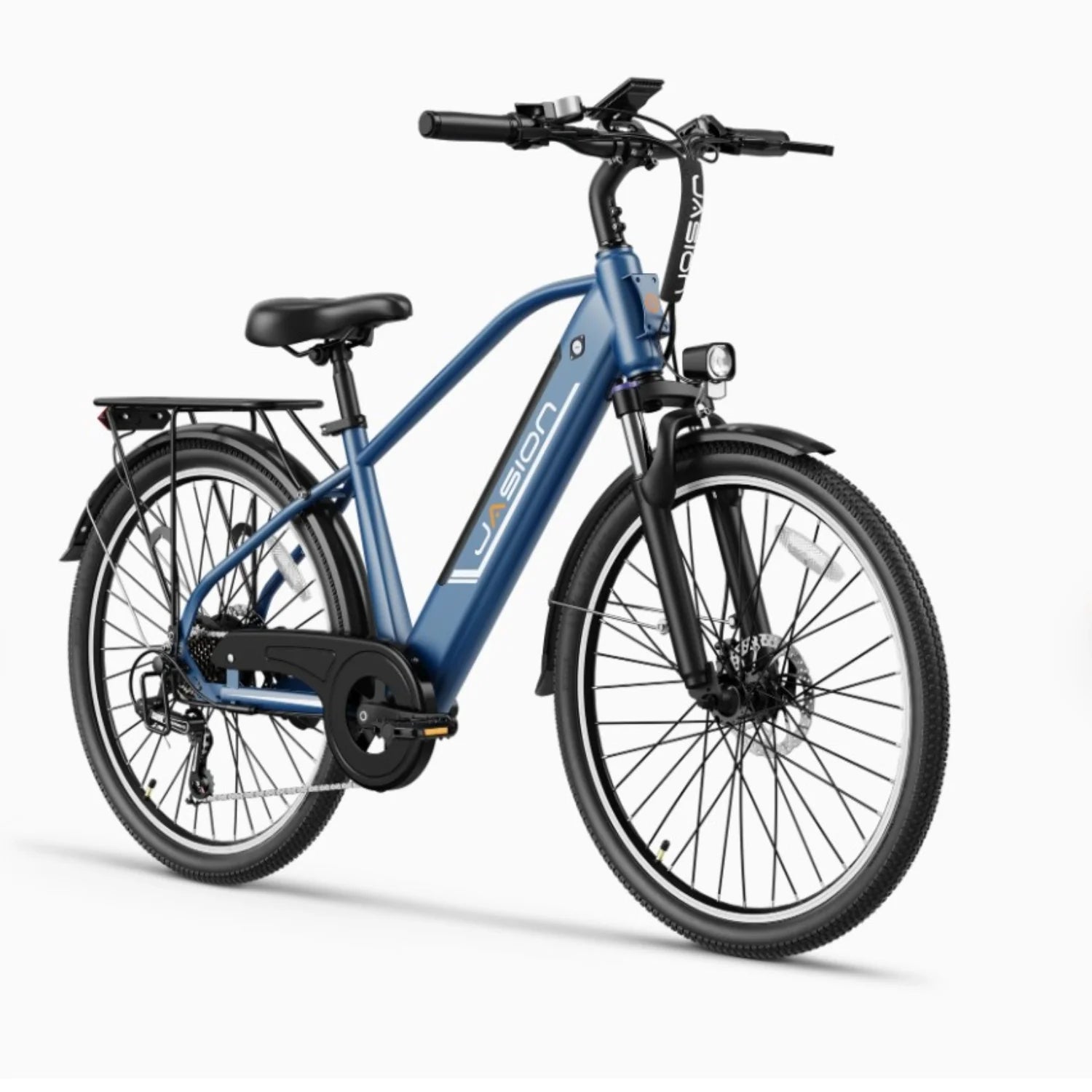 E-Bike JASION EB5 Roamer - 500W Motor 48V10AH Battery 26 Inch Wheels Mechanical Disc Brake - Blue