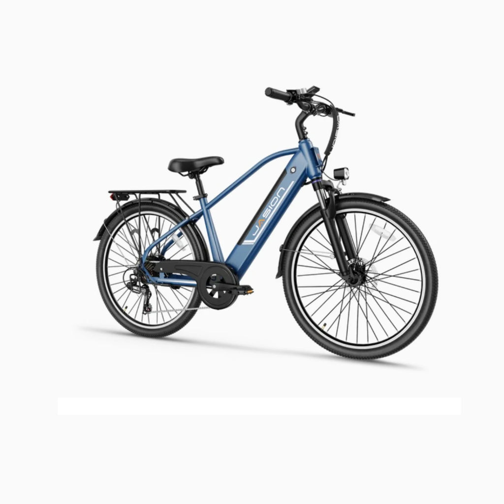 E-Bike JASION EB5 Roamer - 500W Motor 48V10AH Battery 26 Inch Wheels Mechanical Disc Brake - Blue