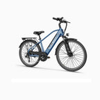 E-Bike JASION EB5 Roamer - 500W Motor 48V10AH Battery 26 Inch Wheels Mechanical Disc Brake - Blue