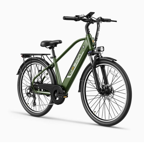 E-Bike JASION EB5 Roamer - Motor 500W Akku 48V10AH 26 Zoll Räder  mechanische Scheibenbremse - Grün
