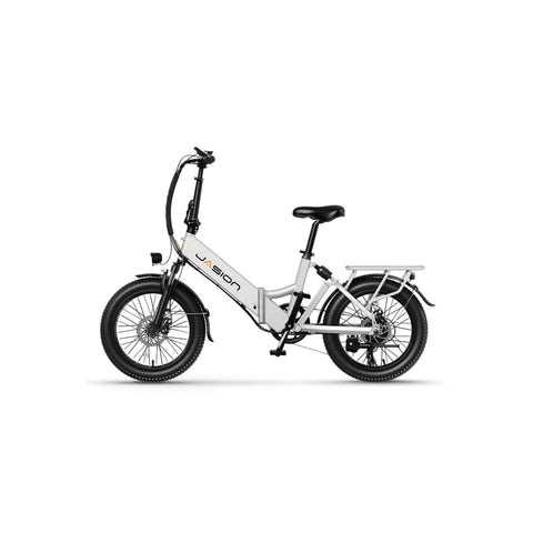 E-Bike JASION EB7 st - Motor 500W Akku 48V10AH 20 Zoll Räder  mechanische Scheibenbremse - Weiß