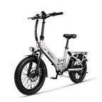 E-Bike JASION EB7 st - Moteur 500W Batterie 48V10AH Roues 20 pouces Frein à disque mécanique - Blanc