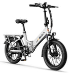 E-Bike JASION EB7 st - Moteur 500W Batterie 48V10AH Roues 20 pouces Frein à disque mécanique - Blanc