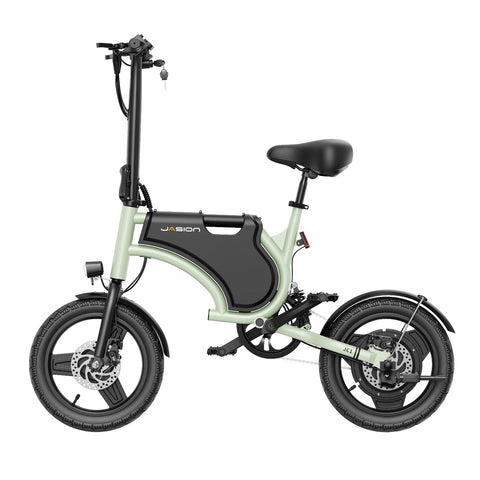 E-Bike JASION JC1 - 250W Akku 36V5.2AH 14 Zoll Reifen Mechanische Scheibenbremse - Grün
