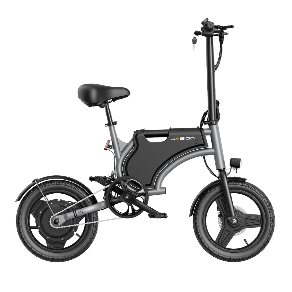 Vélo électrique JASION JC1 - Batterie 250W 36V5.2AH Pneus 14 pouces Frein à disque mécanique - Gris