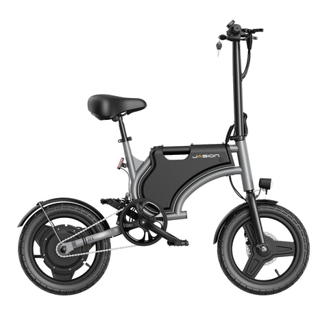E-Bike JASION JC1 - 250W Akku 36V5.2AH 14 Zoll Reifen Mechanische Scheibenbremse - Grau