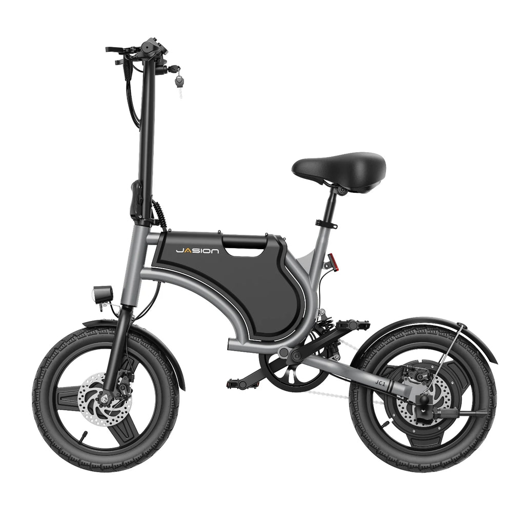 Vélo électrique JASION JC1 - Batterie 250W 36V5.2AH Pneus 14 pouces Frein à disque mécanique - Gris