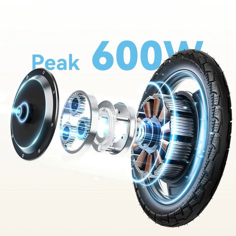 E-Bike JASION JC1 - 250W Akku 36V5.2AH 14 Zoll Reifen Mechanische Scheibenbremse - Grau